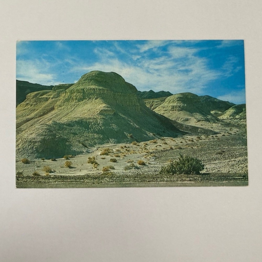 Vintage Frashers Postcard Clay Hill Formations Shoshone California Death Valley